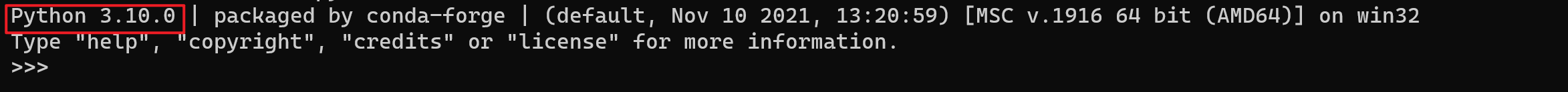 查看python版本 image